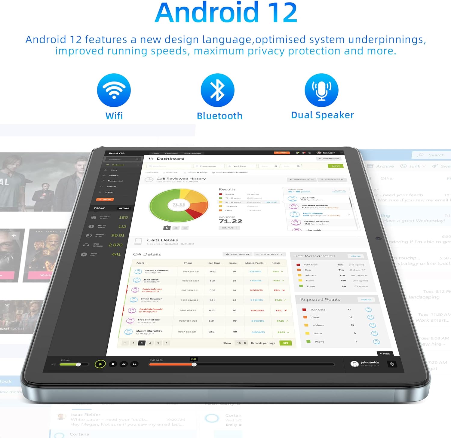 jumper Tablet, 10 Inch 8GB RAM 128GB Storage Android Tablets, Octa-Core Processor, FHD 1200x1920 Pixels Display, 5MP+13MP Camera, 5G WiFi, Bluetooth 5.0, USB Type-C, 6000mAh Battery, GPS.