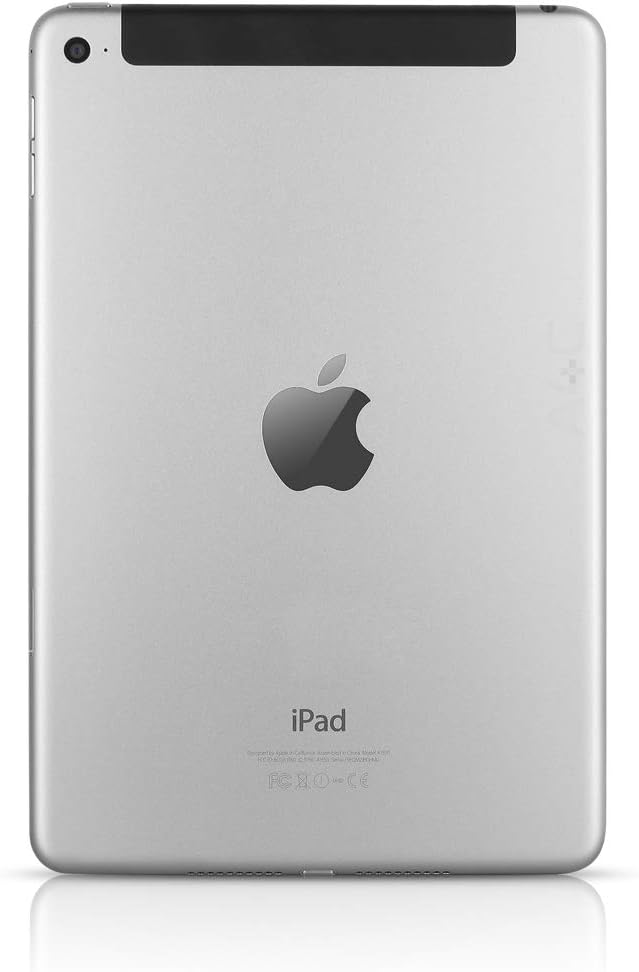 Apple iPad Mini 4, 16GB, Space Gray - WiFi + Cellular (Renewed)