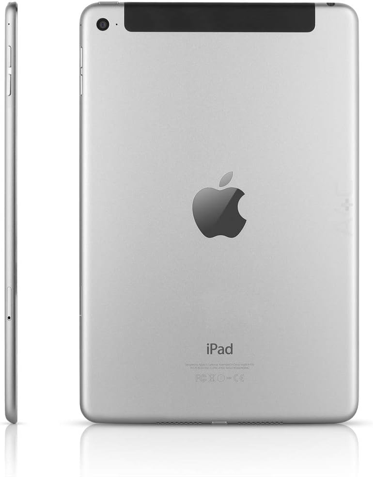 Apple iPad Mini 4, 16GB, Space Gray - WiFi + Cellular (Renewed)