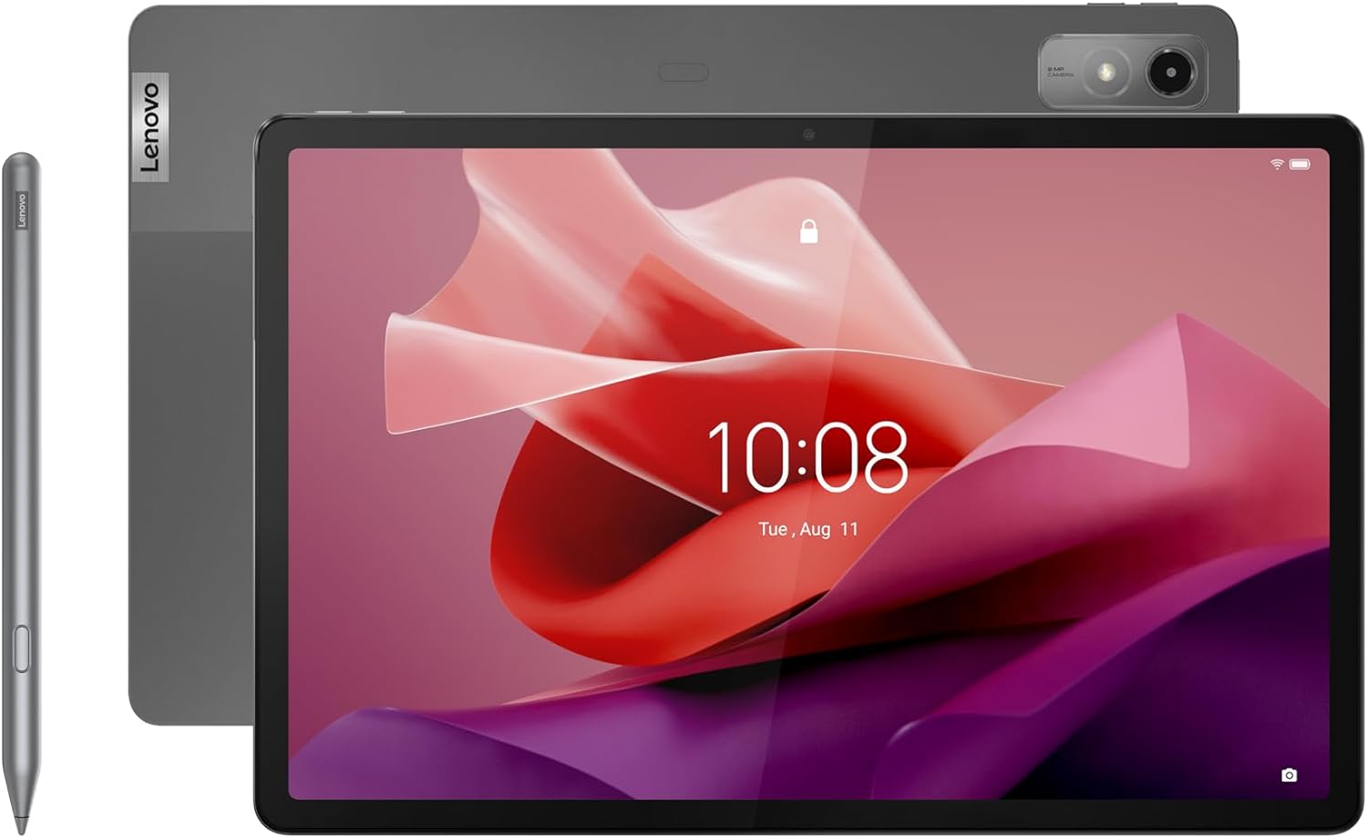 Lenovo Tab P12-2023 - Expansive Touchscreen Tablet - 12.7 3K Display - 13MP Camera - 8GB Memory - 128GB UFS Storage - Android 13 - Dolby Atmos - Quad JBL Speakers - Pen Included