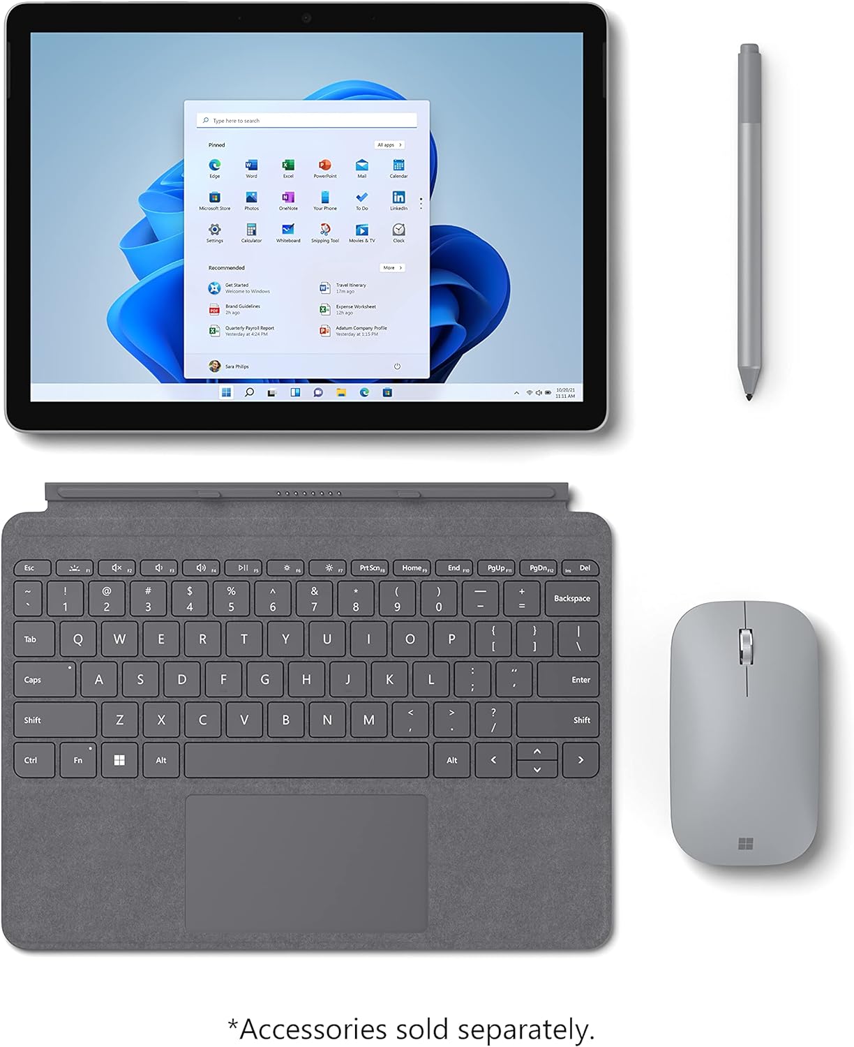 Microsoft Surface Go 3 - 10.5 Touchscreen - Intel® Core™ i3 - 8GB Memory - 128GB SSD - Device Only - Platinum (Latest Model)