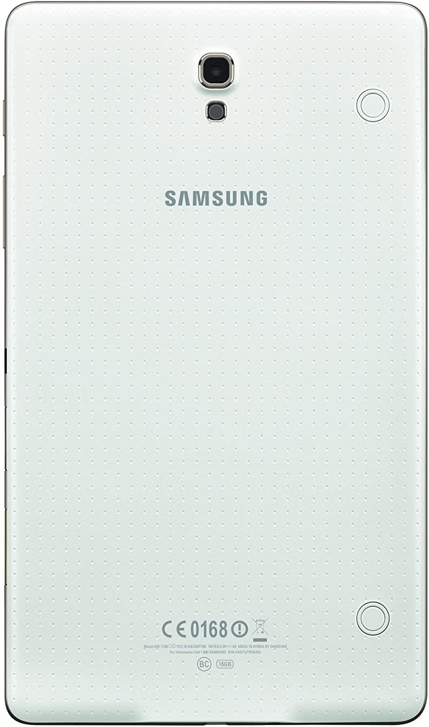 Samsung Galaxy Tab S 8.4-Inch Tablet (16 GB, Dazzling White) (Renewed)