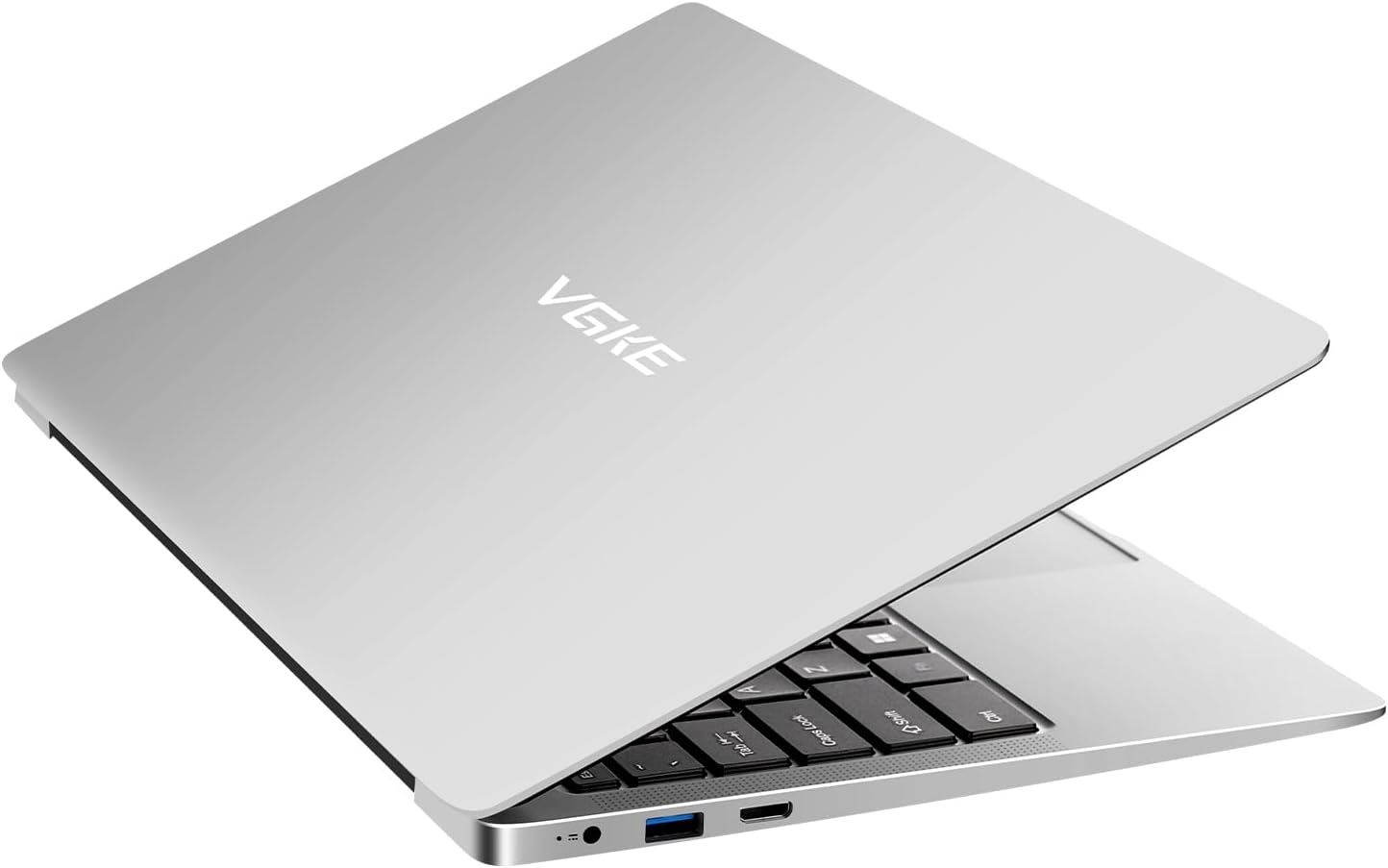 VGKE 14.1 Laptop for Students and Business, Thin  Portable Laptop Computer, 8GB RAM, 256 GB SSD, Intel Celeron Quad-Core Processor Up to 2.50GHz, Micro-Edge Full HD IPS Display, Silver