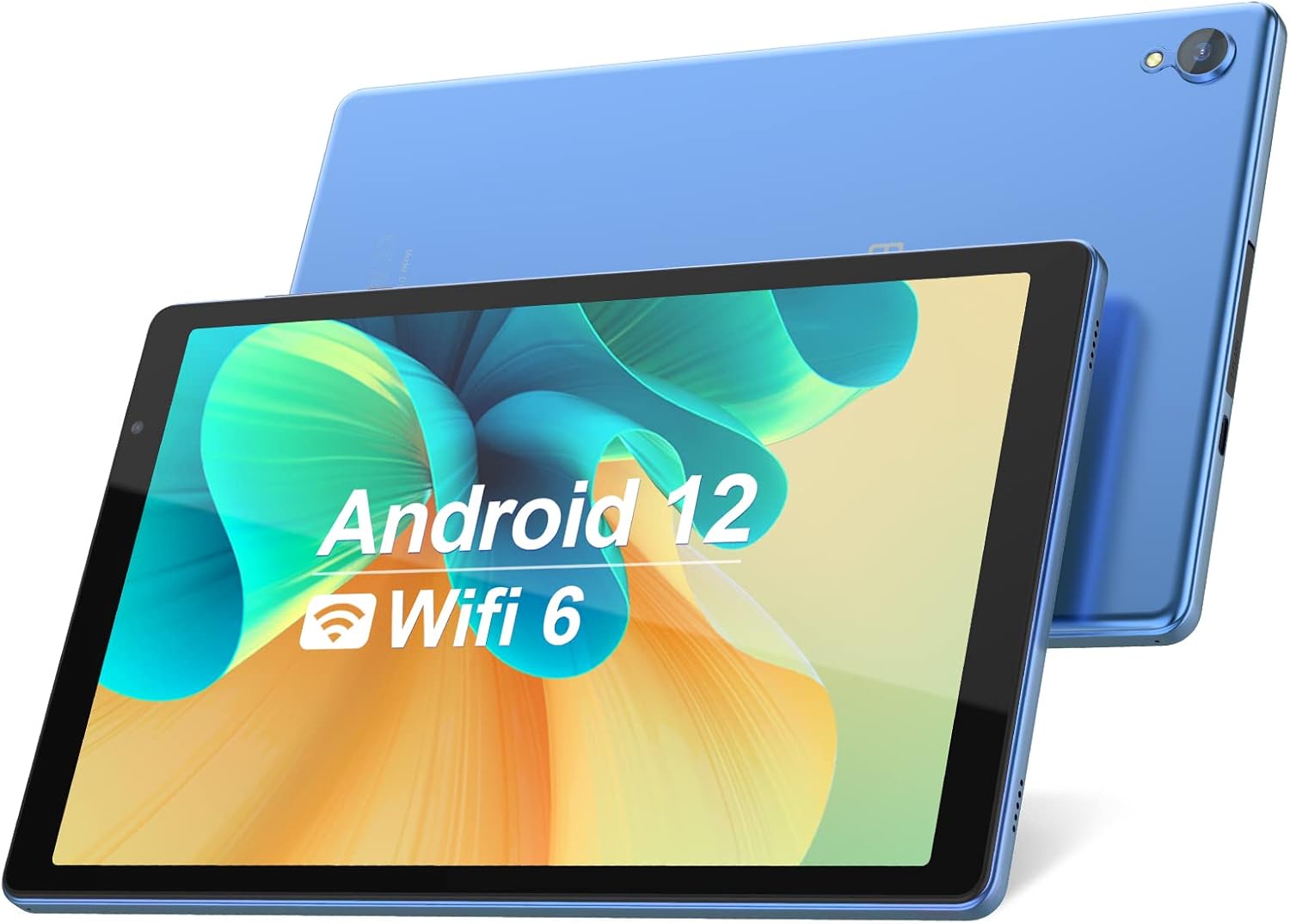 Tablet 10 inch Android Tablets, Android 12 Tablet Quad Core Processor (2+2) 4GB RAM 32GB ROM, 1TB Expandable Tablet Computer, 6000mAh Battery, 1280 * 800 IPS Screen, Bluetooth, WiFi (Blue)