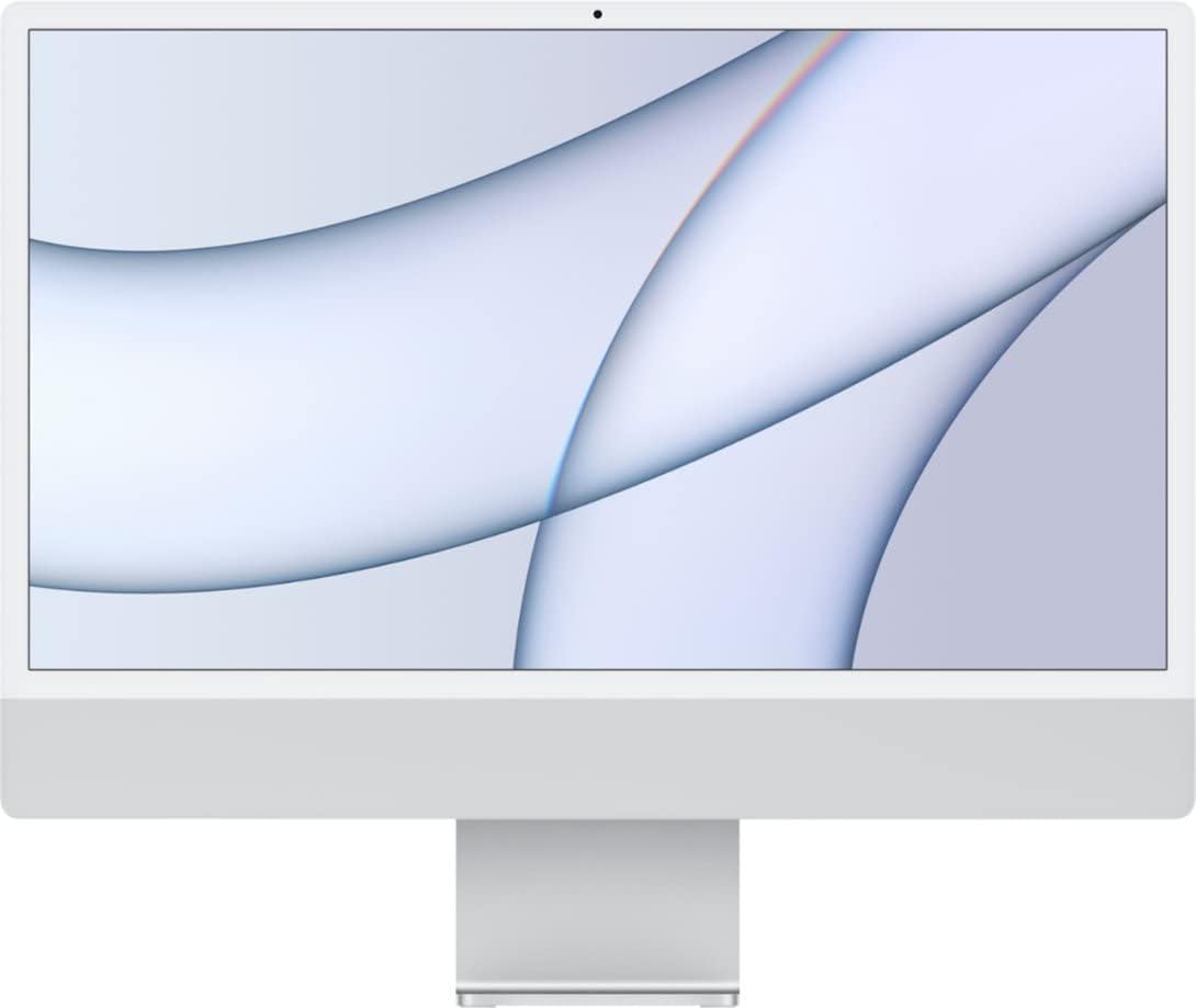 2021 Apple iMac with Apple M1 Chip with 8-core CPU (24-inch, 8GB RAM, 1TB SSD Storage) (QWERTY English) Silver (Renewed)