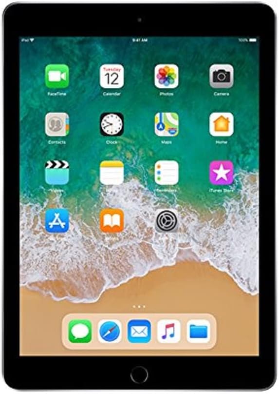 Apple iPad (5thGEneration) Wi-Fi, 128GB - Space Gray (Renewed)