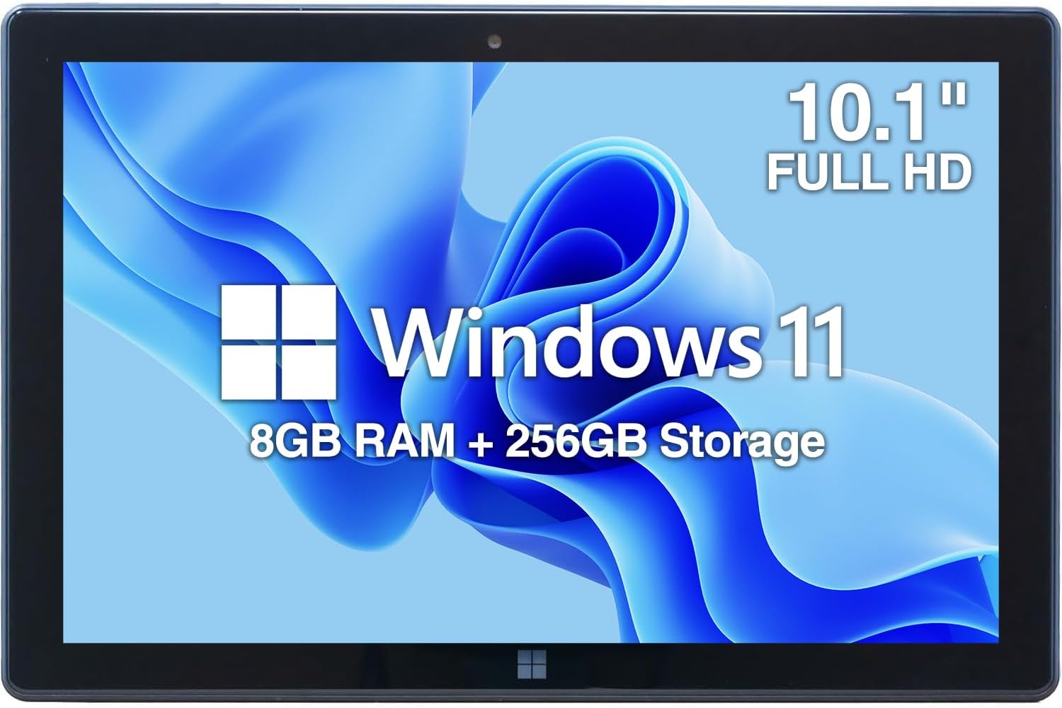 Fusion5 10.1 Windows 11 Home Full HD Tablet PC 8GB DDR5 RAM, 256GB SSD Storage, 13th Gen Intel Quad-Core CPU, Full HD, HD Webcam, Expandable Storage