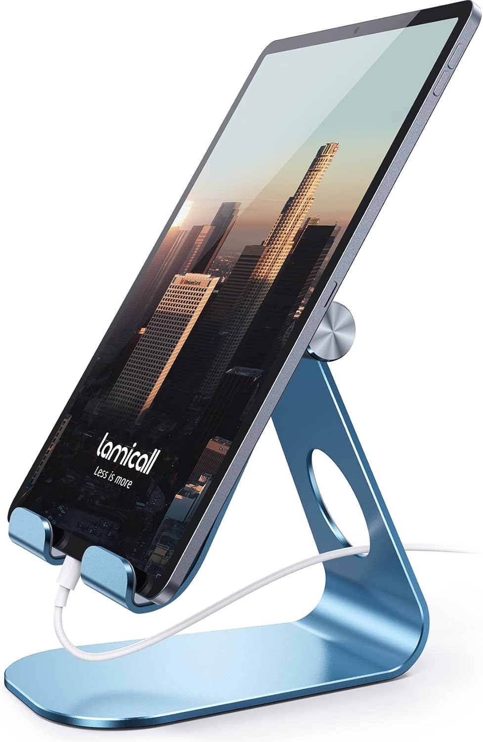 Lamicall Tablet Stand, Adjustable Tablet Holder - Desktop Stand Dock Holder Compatible with 4-13 Tablet Such as iPad Pro 11, 9.7, 10.5, 12.9 Air Mini 4 3 2, Kindle, Nexus, Tab, Silver