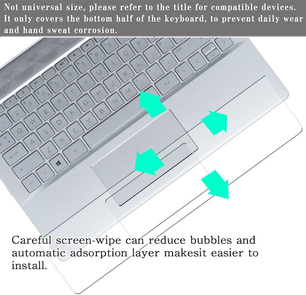 Puccy 2 Pack Film Protector, compatible with Minisforum V3 3-in-1 14 Laptop TPU Keyboard TouchPad Trackpad Guard Cover Skin (Not Tempered Glass Screen Protectors)