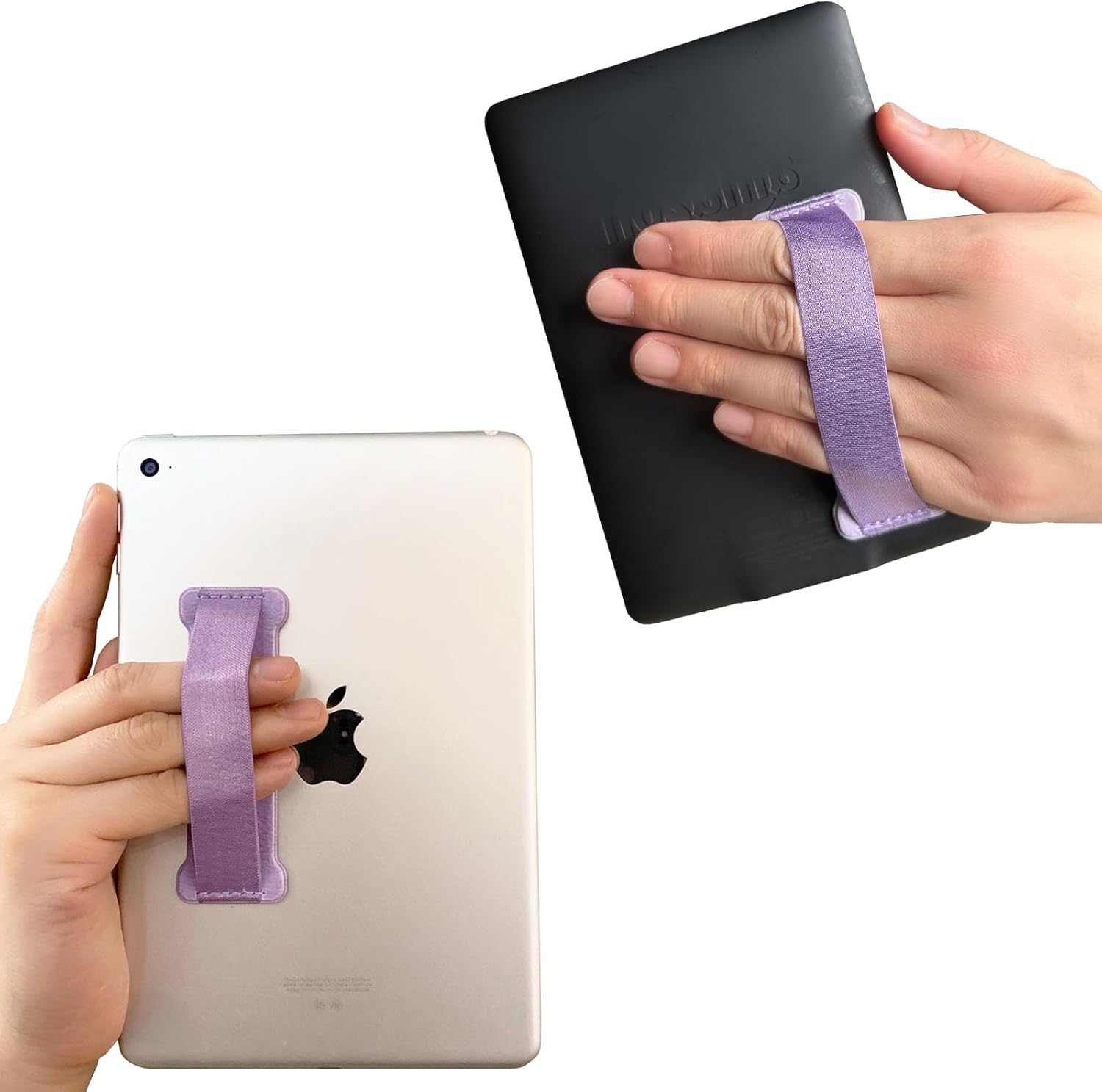 Universal Tablet Hand Strap Holder for 6-11 Kindle eReaders Fire Tablet - Kindle/Kobo/Voyaga/Lenovo/Sony Kindle E-Book Tablet, High-Elasticity Hand Strap Lightweight Finger Grip Holder,Purple