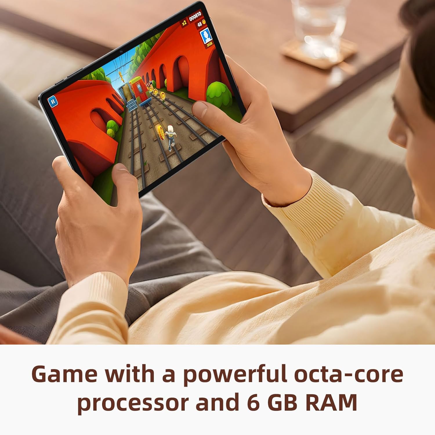 2024 Newest 11 Inch Tablet Android 14 Tablets, Octa Core Android Tablet with 12(6+6) GB RAM 128GB ROM 1TB Expand, Support 18W Fast Charging, 8000mAh, 5GWiFi, BT5.0, FM, GPS, GMS (Blue)