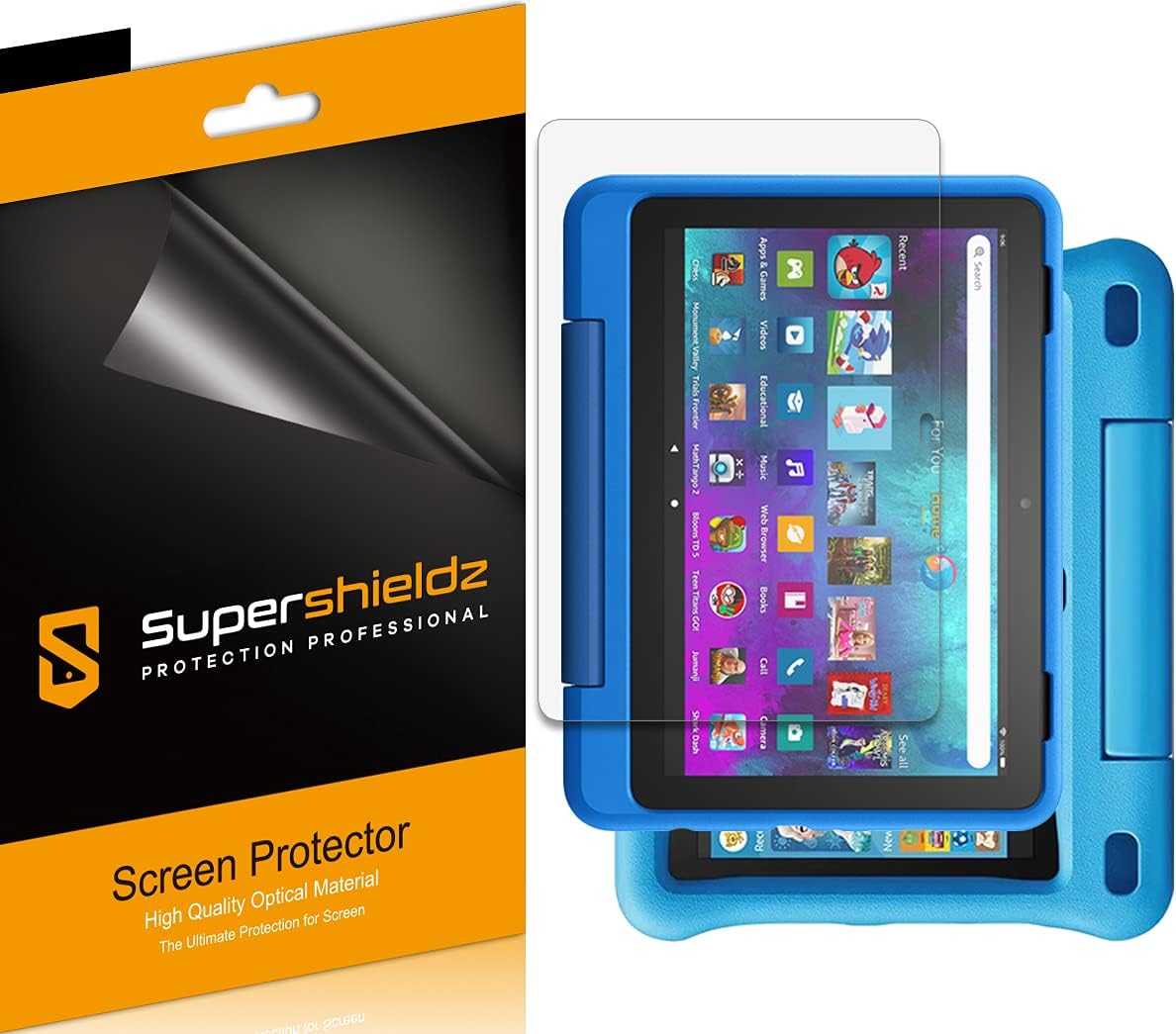 Supershieldz (3 Pack) Designed for All-New Fire HD 8 Kids and Fire HD 8 Kids Pro Tablet 8 inch (12th/10th generation - 2024/2022/2020 release) Screen Protector, High Definition Clear Shield (PET)