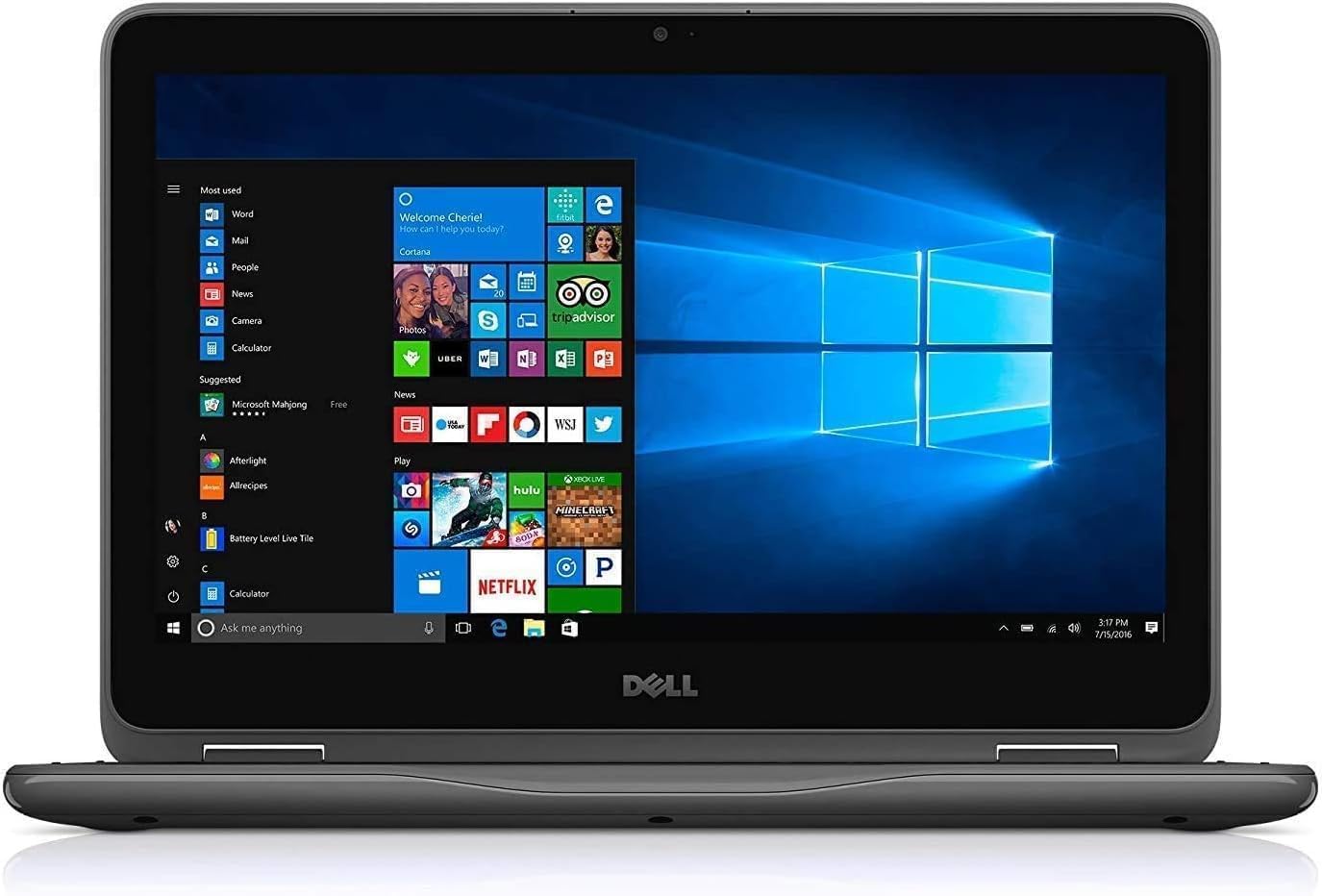 Dell Latitude Touch 3190 2-in-1 PC Intel Quad Core up to 2.4Ghz 4GB 64GB SSD 11.6inch HD Touch Gorilla Glass LED WiFi Cam HDMI W10 Pro (Renewed)