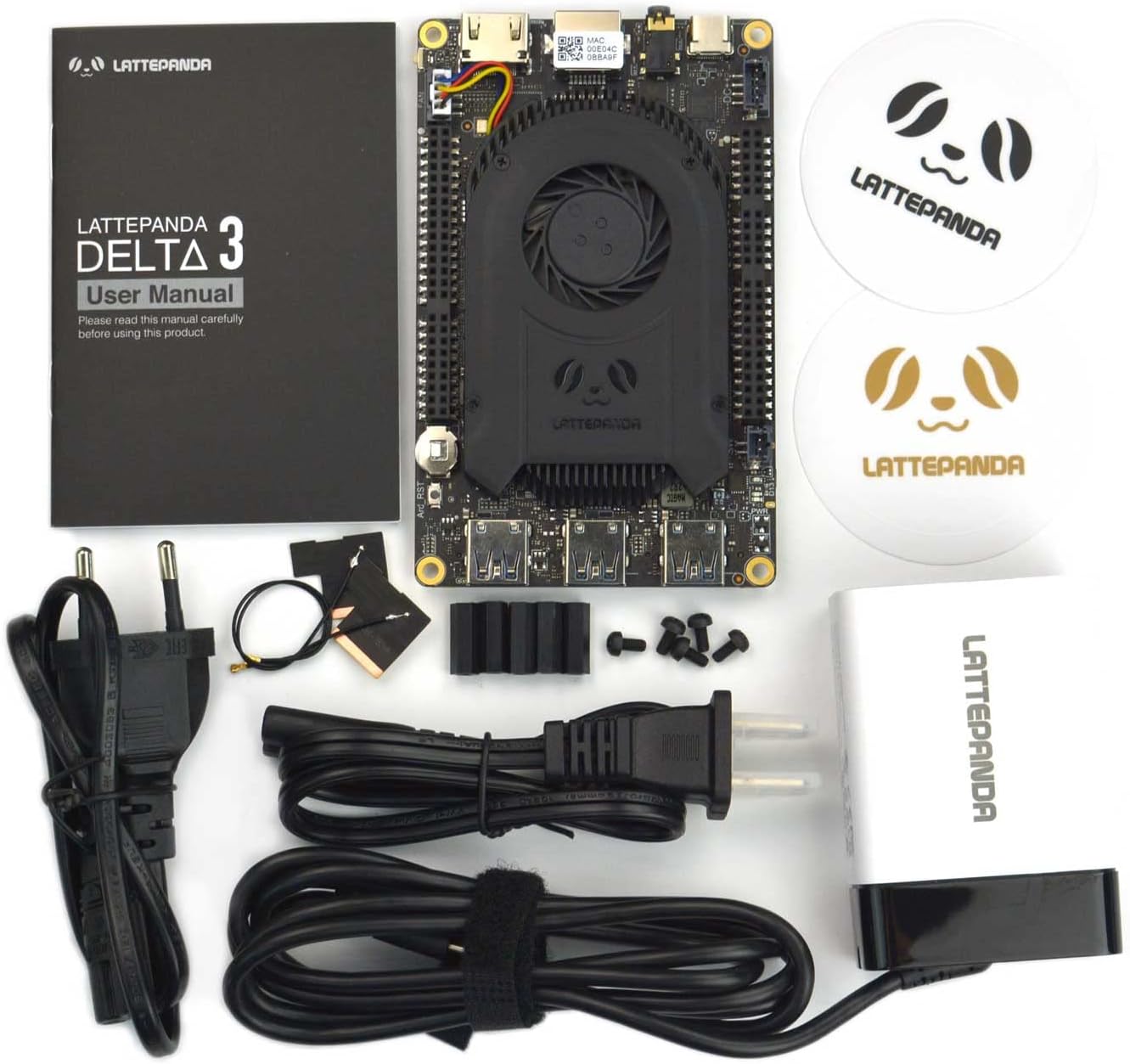 LattePanda 3 Delta 864-Pocket-Sized Windows 10  11/Linux Single Board Computer with Intel Celeron N5105, 8GB RAM+64GB eMMC, Wi-Fi 6(2.4G/5G), Dual M.2 Expansion and Dual 4K@60Hz Video Output