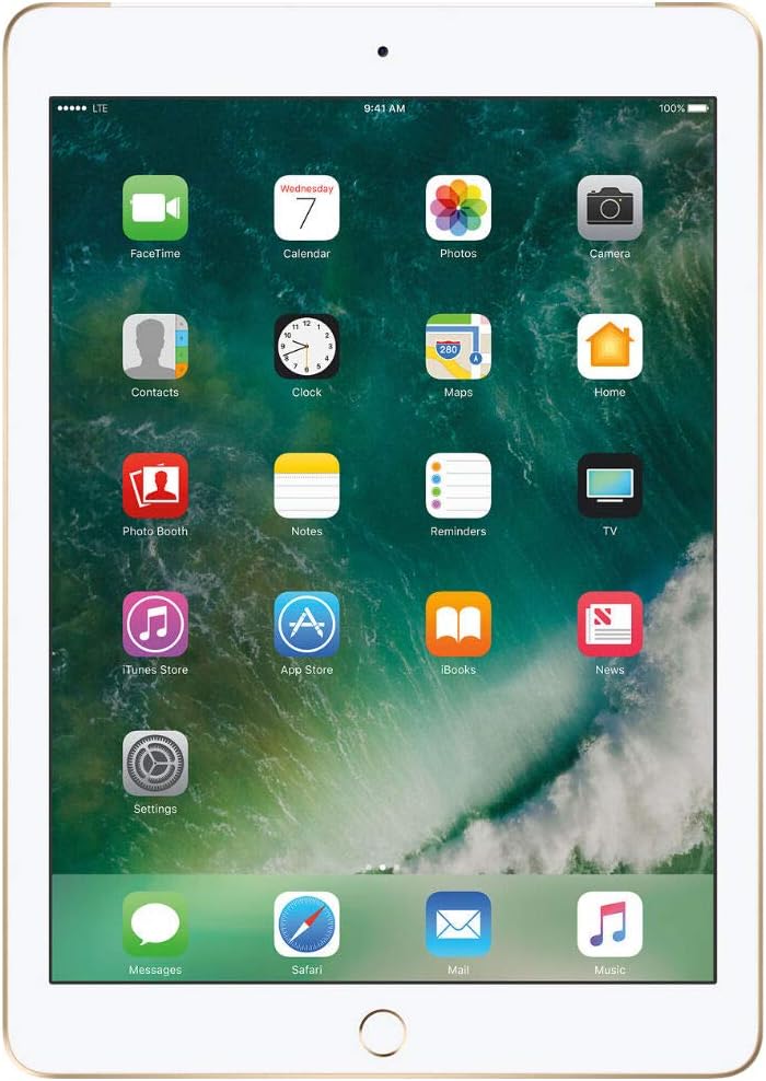 2017 Apple iPad (9.7-inch, WiFi + Cellular, 32GB) - Gold (Renewed)