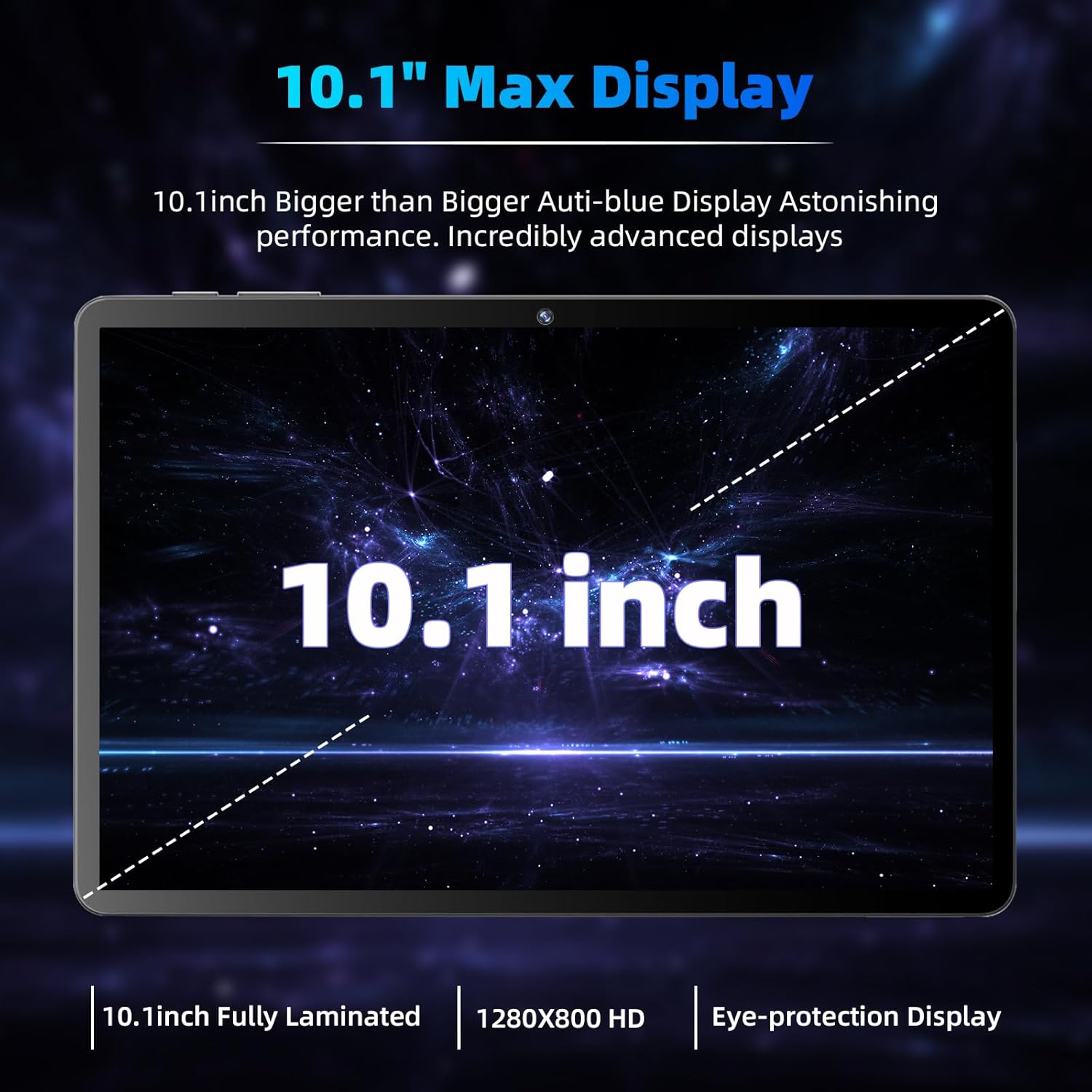 Android 14 Tablet,10 inch Tablet, Octa Core Processor, 10GB+64GB+512GB Expansion, 1280x800 HD IPS Display Screen, Wi-Fi6, Dual Camera, 6000mAh Battery Tablet PC,Support Widevine L1 Google Kids Space