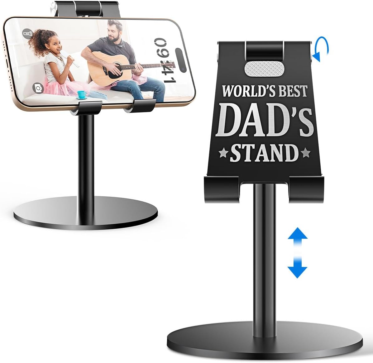 AICase Gifts for Dad, Birthday Christmas Fathers Day Presents for Dad from Daughter and Son, Cool Worlds Best Dads Ideas Stand for iPad/iPhone/Phone