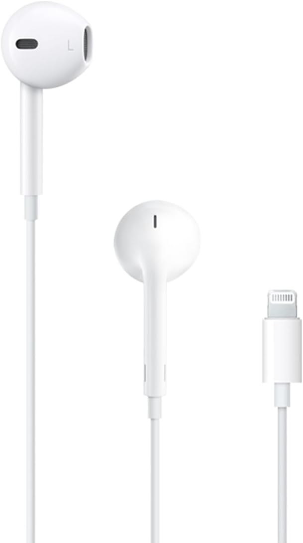 Apple EarPods Headphones with 3.5mm Plug, Wired Ear Buds with Built-in Remote to Control Music, Phone Calls, and Volume