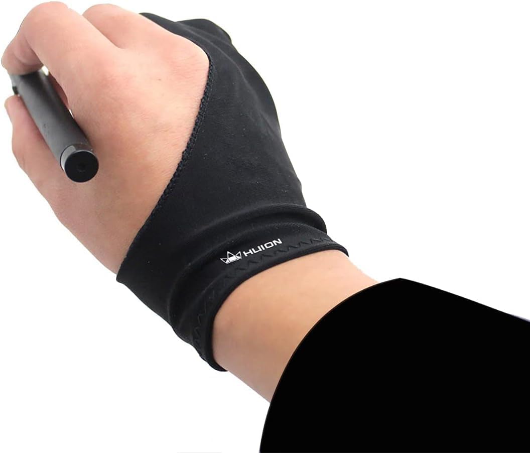 HUION Artist Glove for Drawing Tablet (1 Unit of Free Size, Good for Right Hand or Left Hand) - Cura CR-01