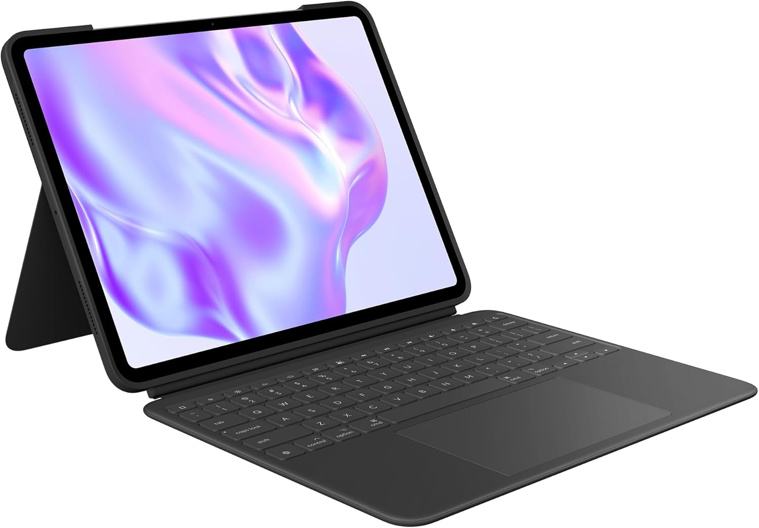 Logitech Combo Touch iPad Pro 13-inch (M4)(2024) Keyboard Case - Detachable Backlit Keyboard with Kickstand, Comfortable Typing, Multi-use Mode - Midnight Black