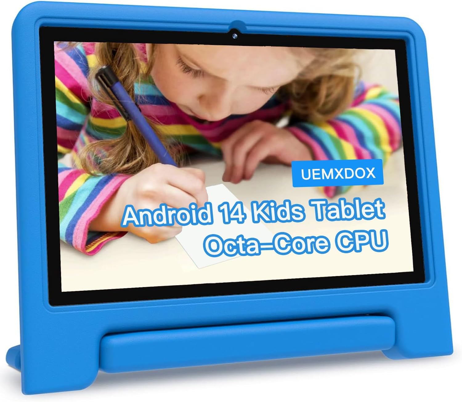 2024 Upgraded Kids Tablet, 10.1 Inch Android 14 Tablet for Kids with Case Included, Octa-Core CPU, 4GB RAM 64GB ROM(1TB Expand), Pre-Installed Educational Apps, Parental Controls