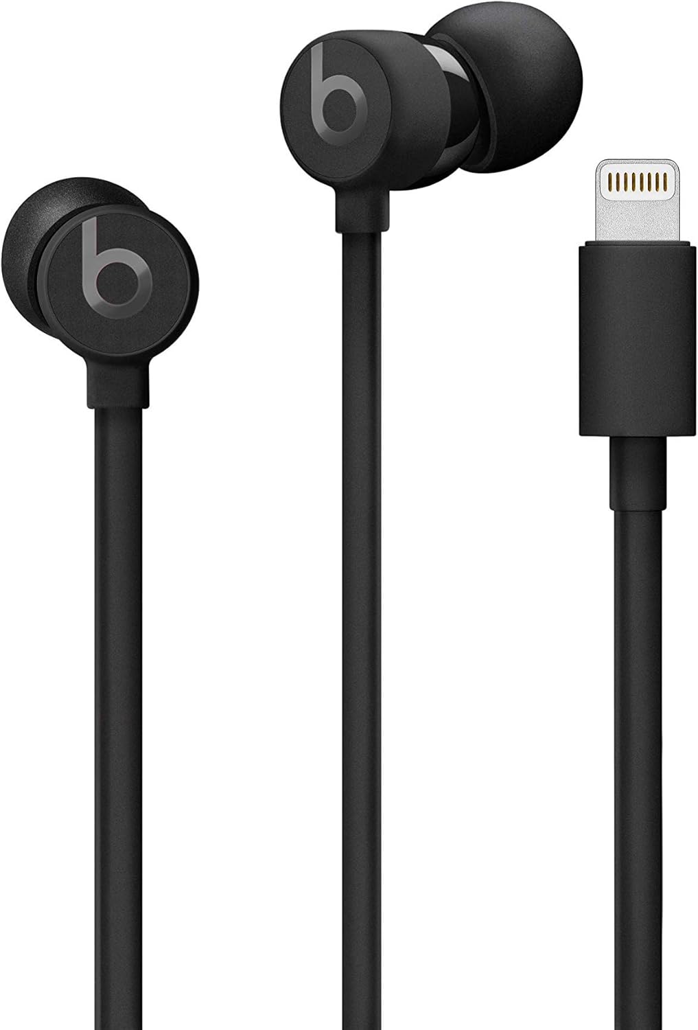 Beats urBeats3 Earphones with Lightning Connector - Black (MU992LL/A) (Renewed)