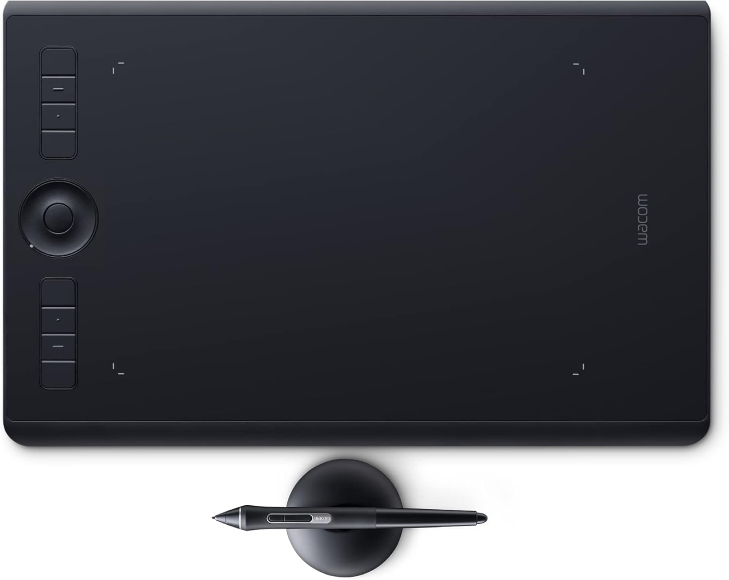 Wacom Intuos Pro Medium Bluetooth Graphics Drawing Tablet, 8 Customizable ExpressKeys, 8192 Pressure Sensitive Pro Pen 2 Included, Compatible with Mac OS and Windows,Black